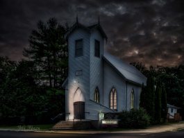 Seeley's Bay United Church After Dark